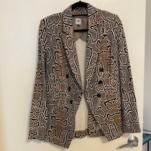 Snake skin patterned coat